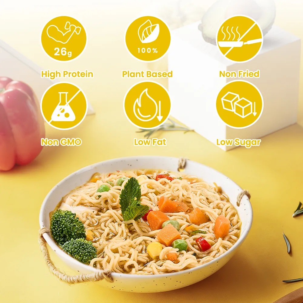 Nouilles ramen non frites | 26 g de protéines, saveur curry