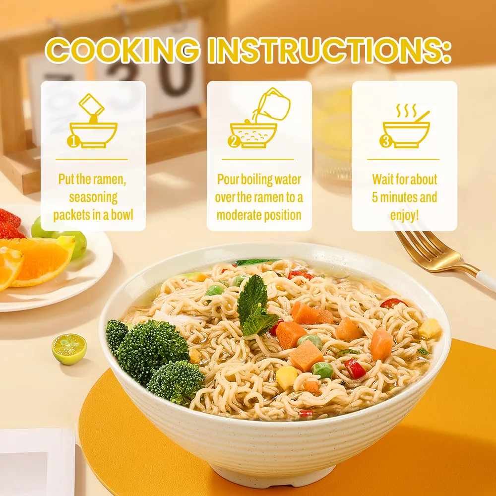 Nouilles ramen non frites | 26 g de protéines, saveur curry