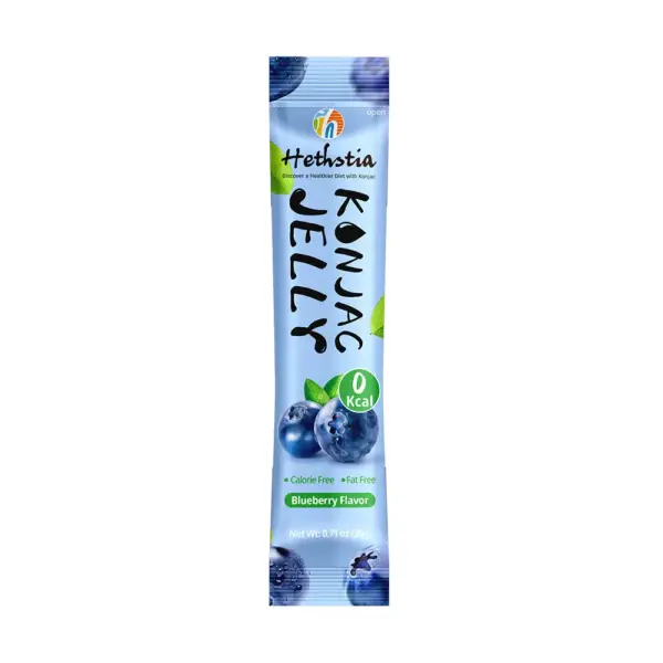 Barrita de gelatina de konjac con sabor a arándanos | 20 g de gelatina vegana