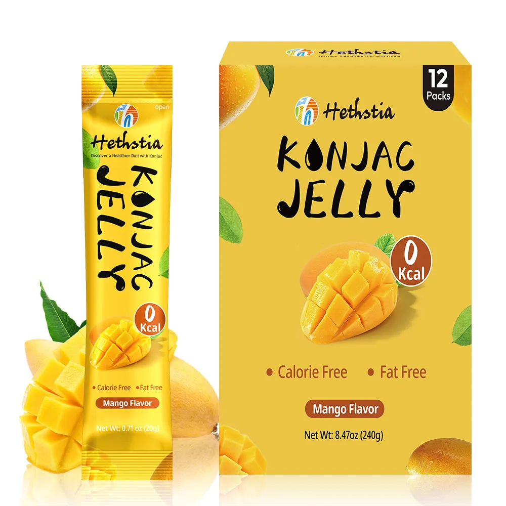 Low Calorie Konnyaku Powder Jelly Mango Flavor | Konjac Jelly Wholesale