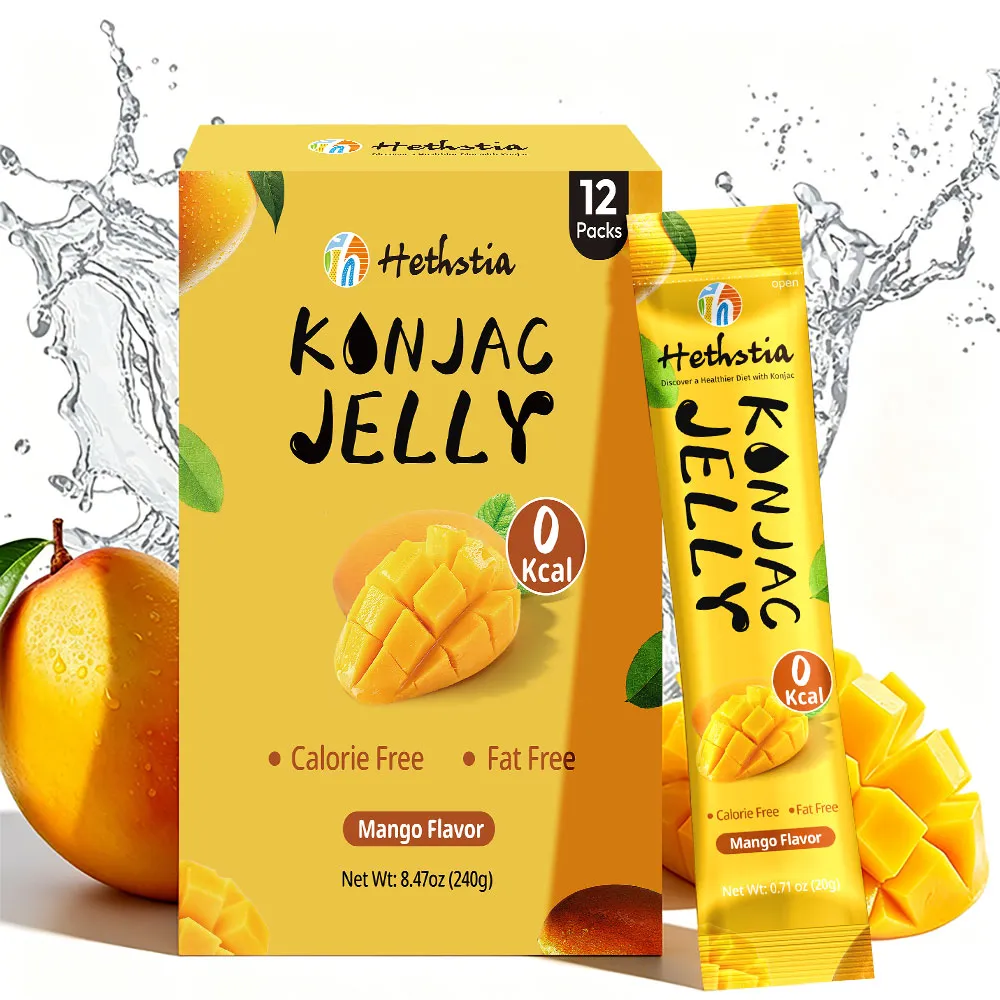 Low Calorie Konnyaku Powder Jelly Mango Flavor | Konjac Jelly Wholesale