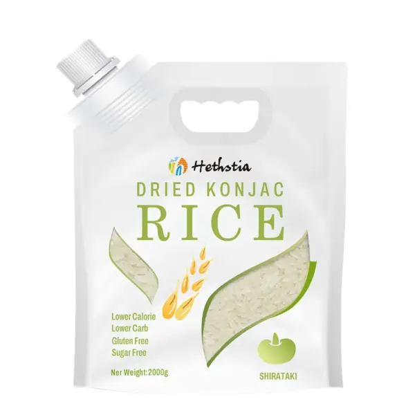 Arroz de Konnyaku 2 kg | Fornecedor a granel de arroz Shirataki seco