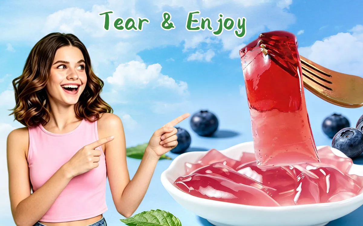 Barrita de gelatina de konjac con sabor a arándanos, 20 g